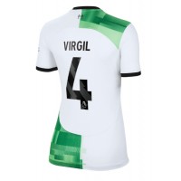 Billiga Liverpool Virgil van Dijk #4 Borta fotbollskläder Dam 2023-24 Kortärmad